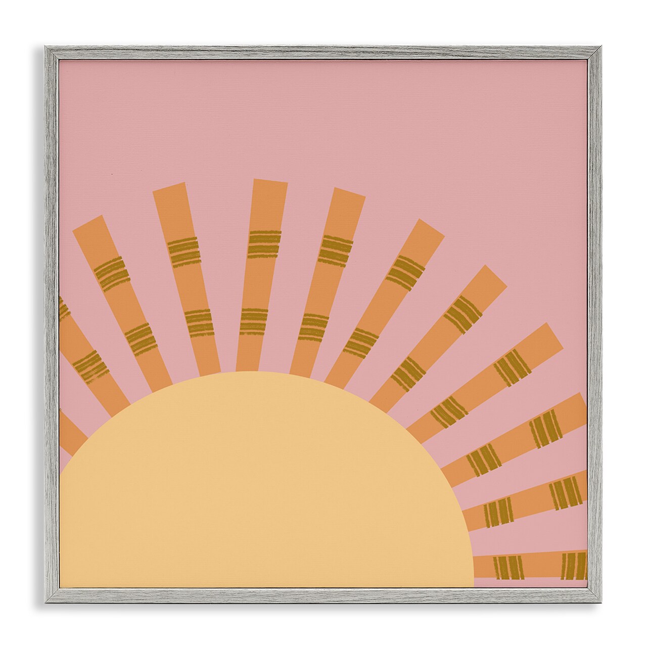 Stupell Industries Minimal Sun Rays Framed Giclee Wall Art Design by Tina Finn